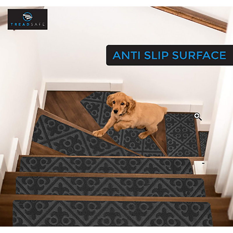 TreadSafe Carpet Stair Treads for Indoor Wooden Steps & Reviews Wayfair